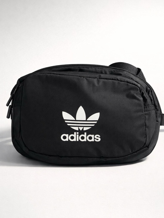 adidas Originals Other - adidas Originals Black Trefoil Waist Bag with White Logo